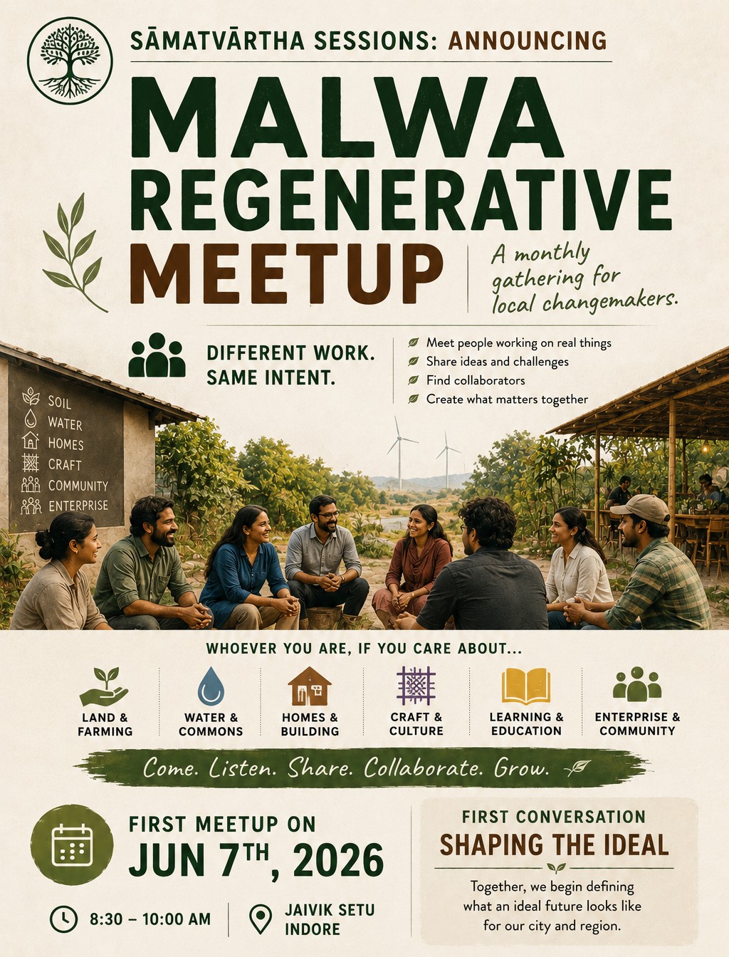 Malwa Regenerative meetup poster